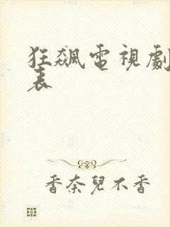 狂飙电视剧演员表