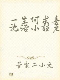 一生何求秦菲雪沈浩小说免费阅读全文