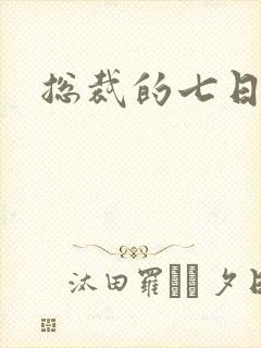 总裁的七日索情