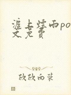 沪上烟雨po全文免费