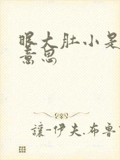 眼大肚小是什么意思