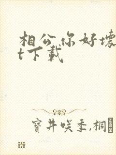 相公你好坏txt下载