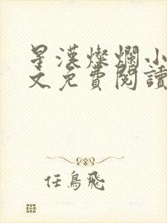 星汉灿烂小说全文免费阅读