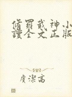 修罗武神小说阅读全文正版