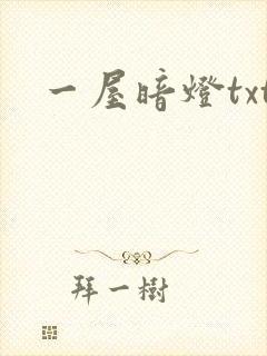 一屋暗灯txt