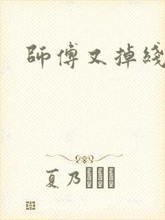 师傅又掉线了封面