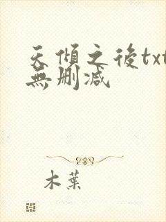 天倾之后txt无删减封面