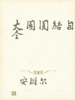 大团圆结目录大全