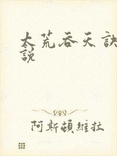 太荒吞天诀 小说