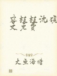 容枝枝沈砚书全文免费