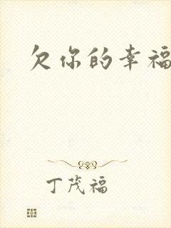 欠你的幸福封面