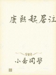 康熙起居注封面