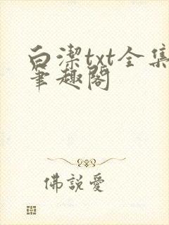 白洁txt全集笔趣阁