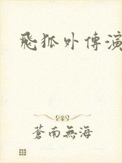 飞狐外传演员表封面