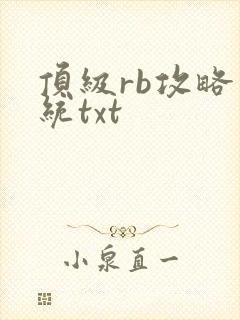 顶级rb攻略系统txt