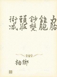 街头钞能力无删减版双胞胎