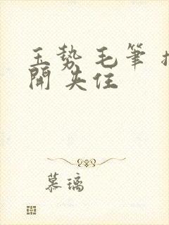 玉势 毛笔 撑开 夹住