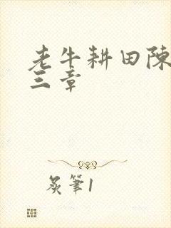 老牛耕田陈雪第三章