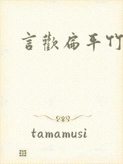 言欢扁平竹封面