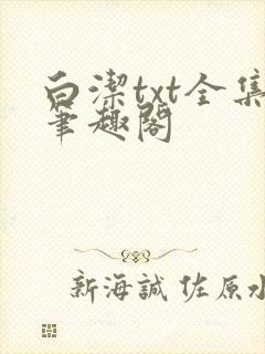 白洁txt全集笔趣阁