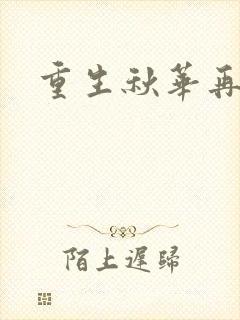 重生秋华再现封面
