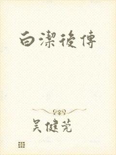 白洁后传封面