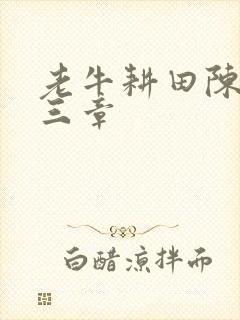 老牛耕田陈雪第三章