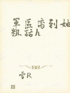 军区脔到她哭h粗话h