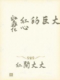 紫红的巨大顶开花心