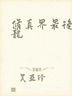 修真界最后一条龙