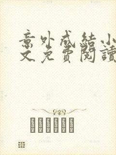 意外成结小说全文免费阅读笔趣阁下载无弹窗封面