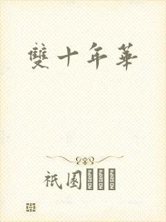 双十年华封面