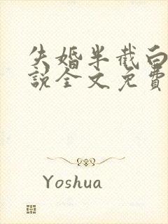 失婚半截白菜小说全文免费阅读