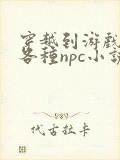 穿越到游戏里和各种npc小说