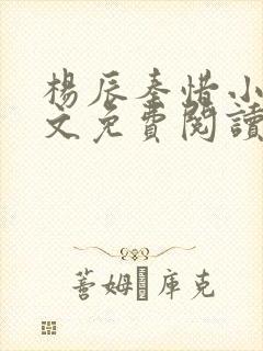 杨辰秦惜小说全文免费阅读最新