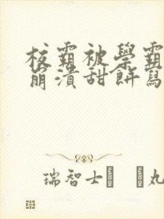 校霸被学霸玩到崩溃甜饼写手