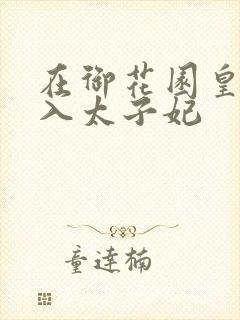 在御花园皇上进入太子妃封面