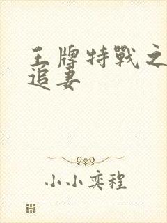 王牌特战之军少追妻封面