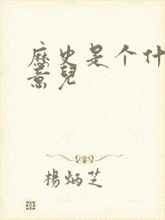 历史是个什么玩意儿