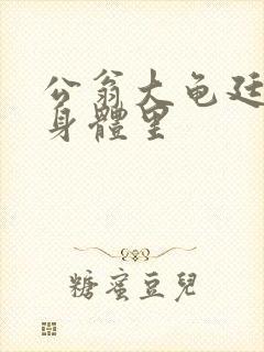 公翁大龟廷进我身体里