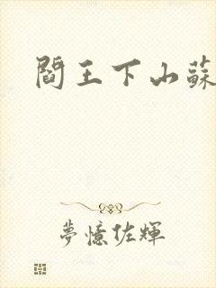 阎王下山苏文封面