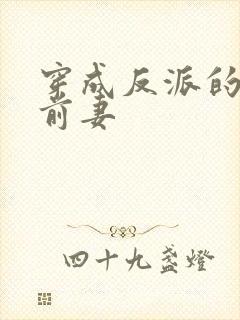 穿成反派的炮灰前妻封面