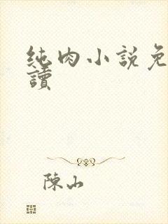 纯肉小说免费阅读封面
