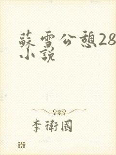 苏雪公憩28篇小说封面