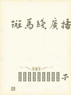 斑马线广播剧封面