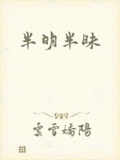 半明半昧封面