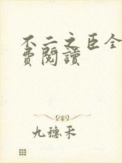 不二之臣全文免费阅读