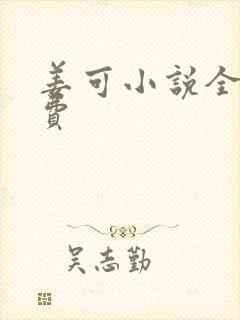 姜可小说全文免费封面