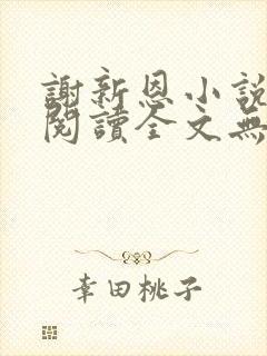 谢新恩小说免费阅读全文无弹窗