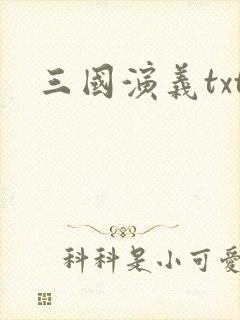 三国演义txt封面
